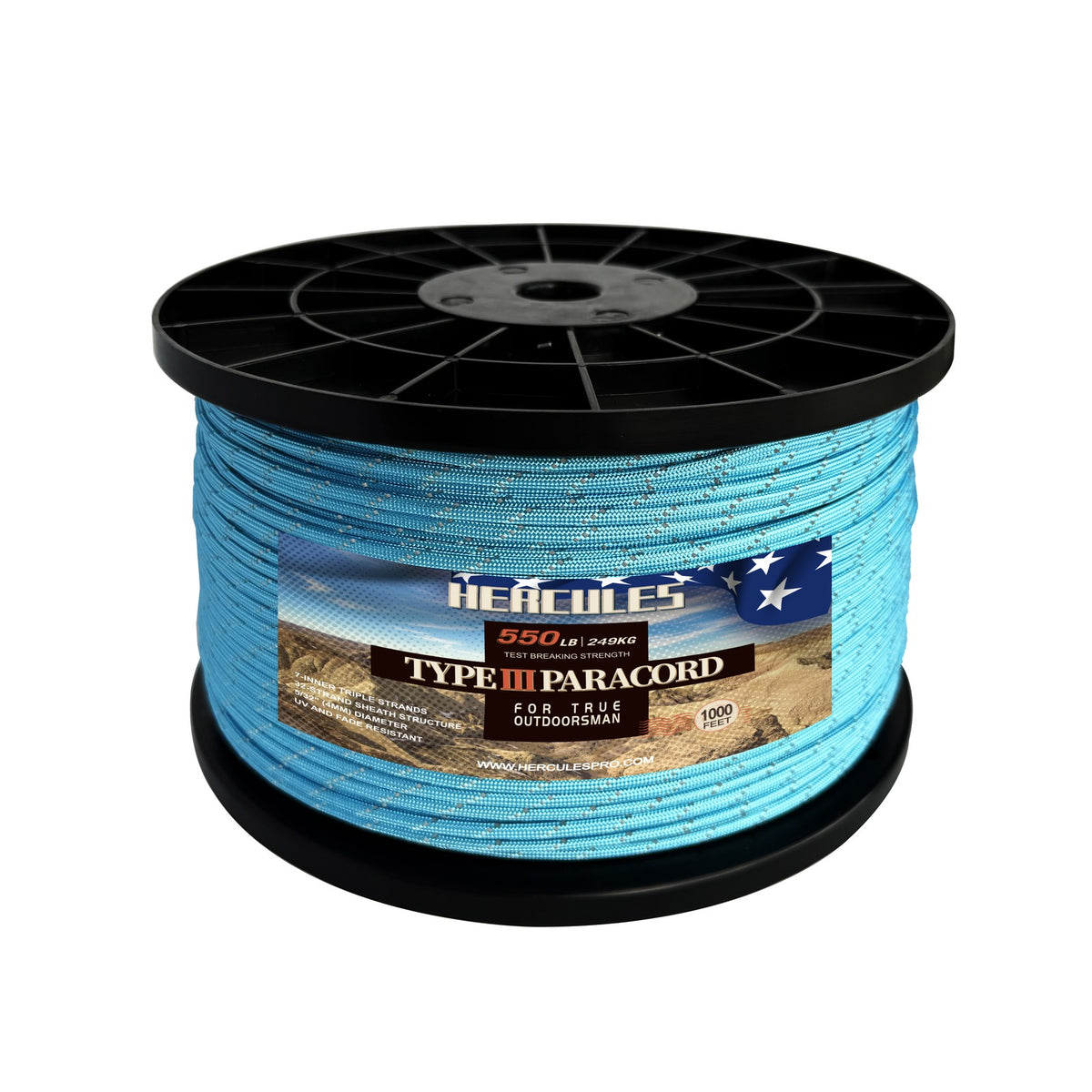 Heavy Duty Paracord 550 Rope for Camping Hiking Survival Tying & Crafting