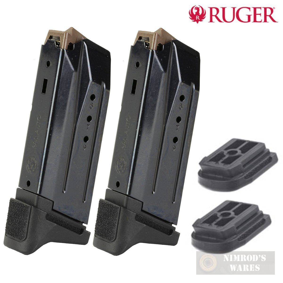 Ruger Security-380 .380 ACP 10-Round Magazine 2-Pack - Black Steel