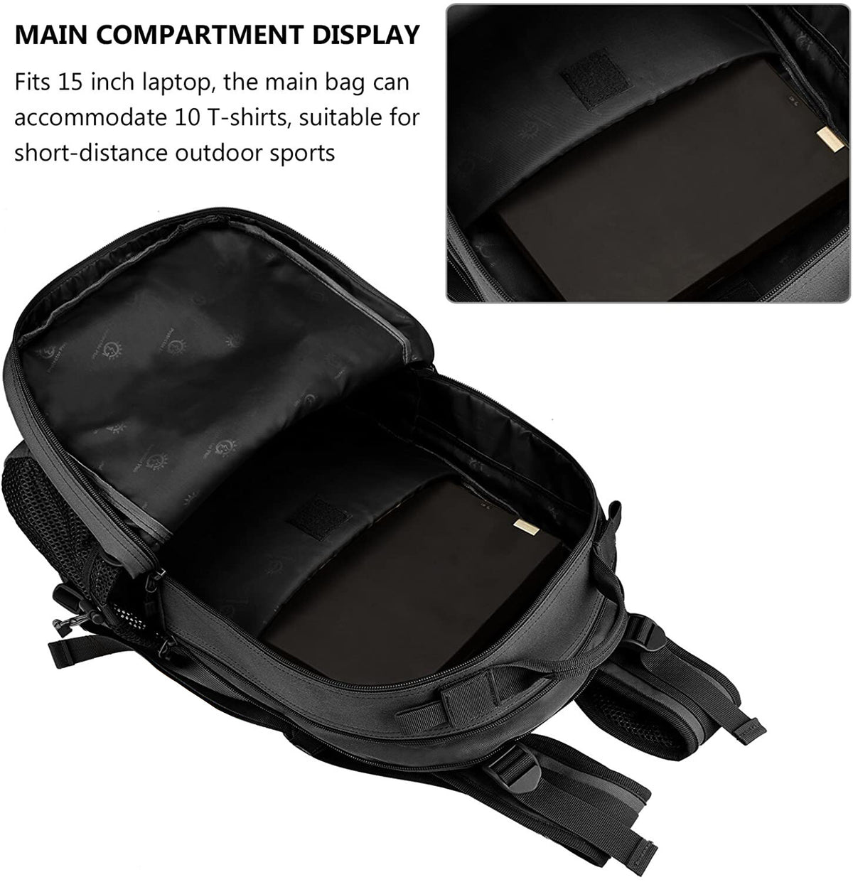 Military Tactical Backpack 30L Waterproof Rucksack for Hiking & Outdoor Activities