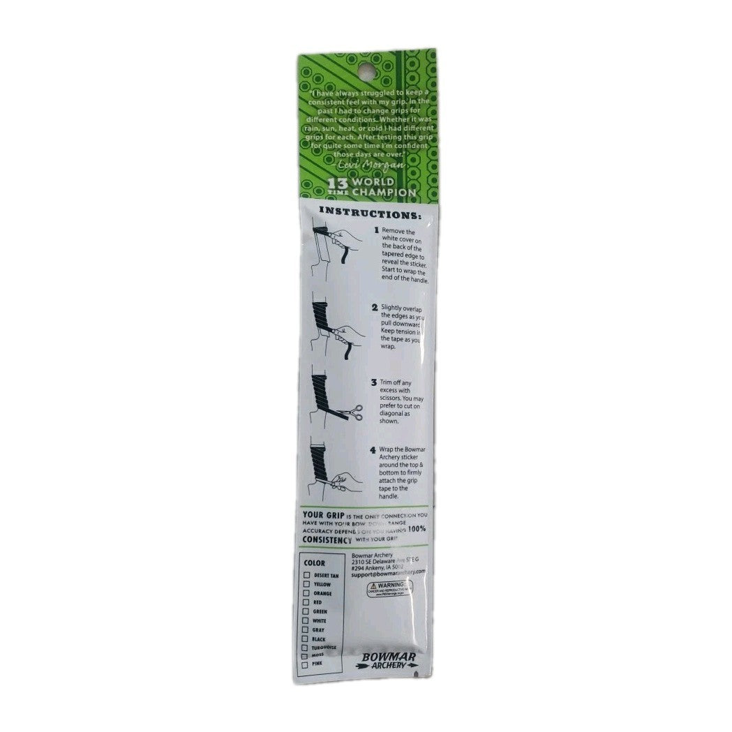 Self-Adhering Archery Grip Tape Moss for Bow Stabilization & Non-Slip Grip