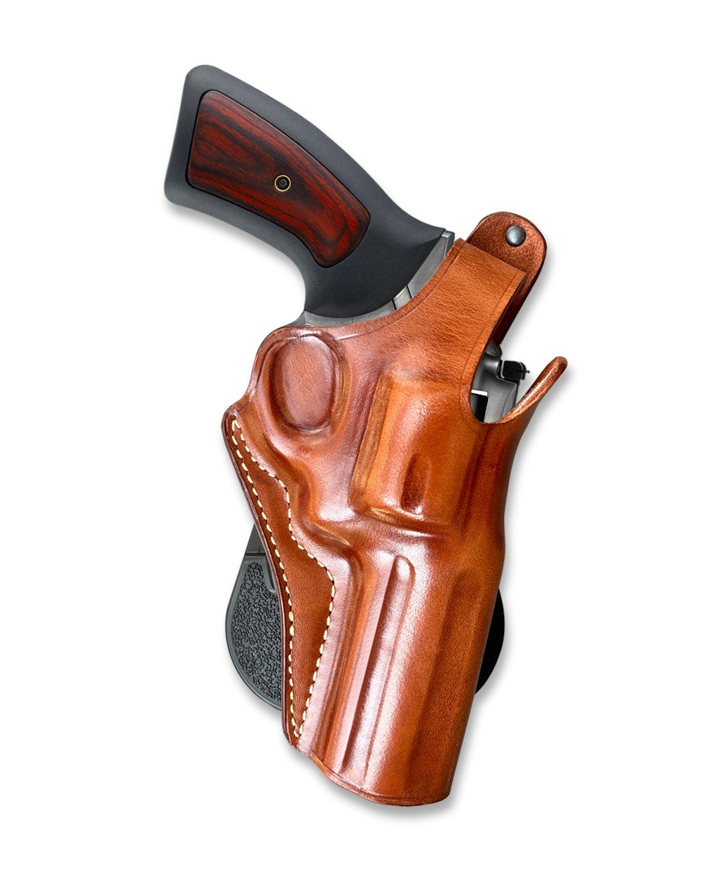 Leather Gun Holster Fits S&W Model 686 Plus 357 Mag 7-Shot 4-inch Barrel