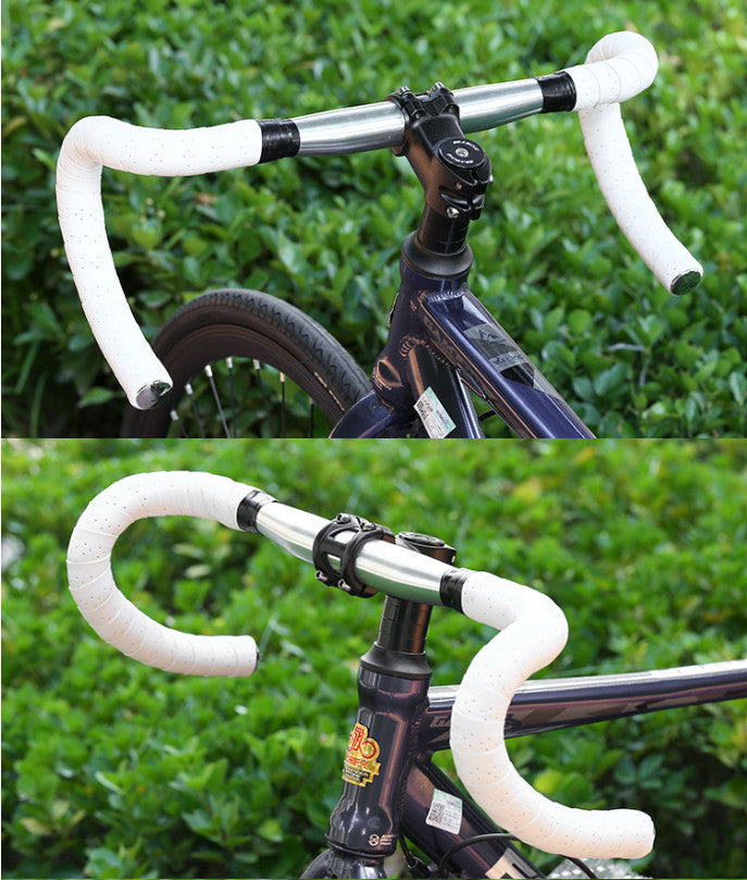 Self-Adhesive Leather Bike Handlebar Tape Anti-Slip Grip Wrap for Road Cycling