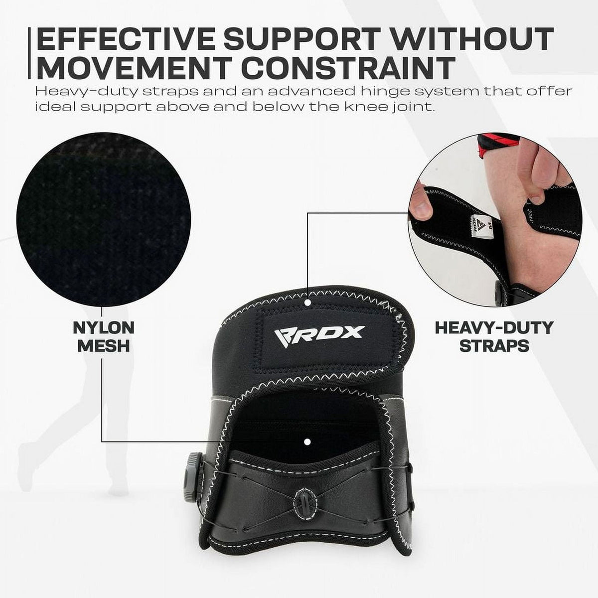 Adjustable Knee Support Brace with FlexDial System for Pain Relief, ACL & Arthritis