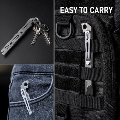5-in-1 Portable Multi Tool Pry Bar with Bottle Opener and Screwdriver