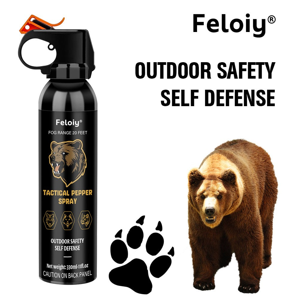 20 Feet Bear Deterrent Spray 11 Oz Camping Hiking Self Defense Pepper Gel