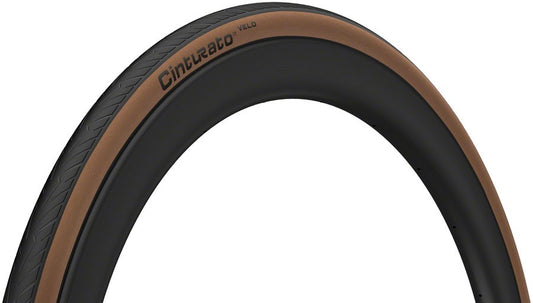Pirelli Cinturato Velo 700x26 Tubeless Road Bicycle Tire - Folding, Classic Tan