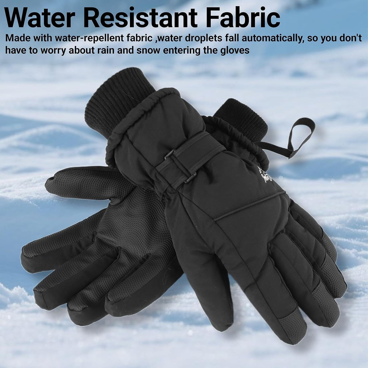 Women's Waterproof Skiing & Snowboarding Gloves Thermal Touchscreen Winter Gloves