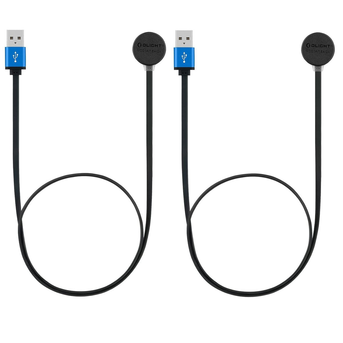Magnetic Charger Cable Pack for Olight Flashlights - Odin, Baton, Warrior, Arkfeld