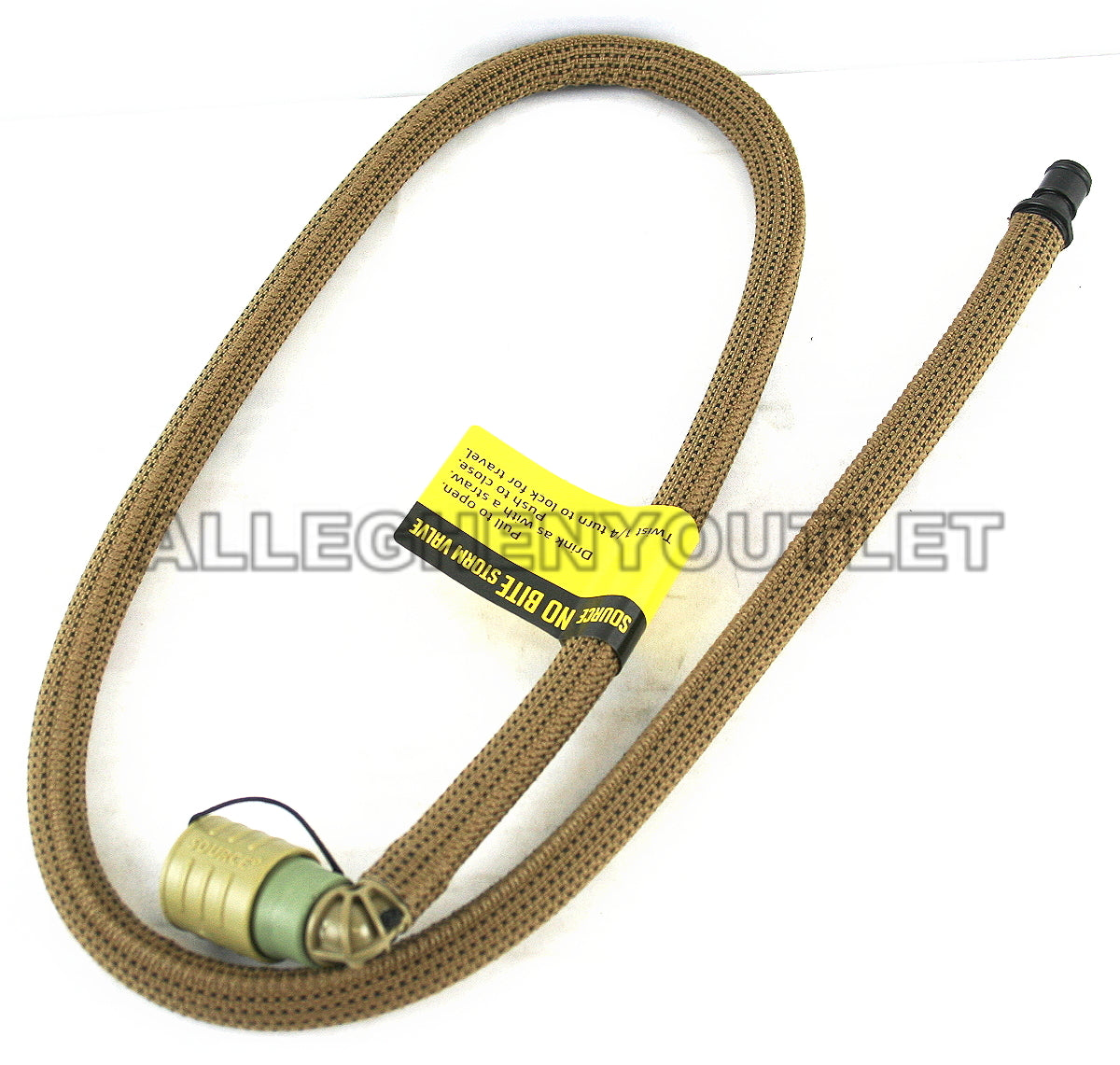 USMC Hydration Replacement Hose Tube with Bite Valve - Coyote Brown, 36"