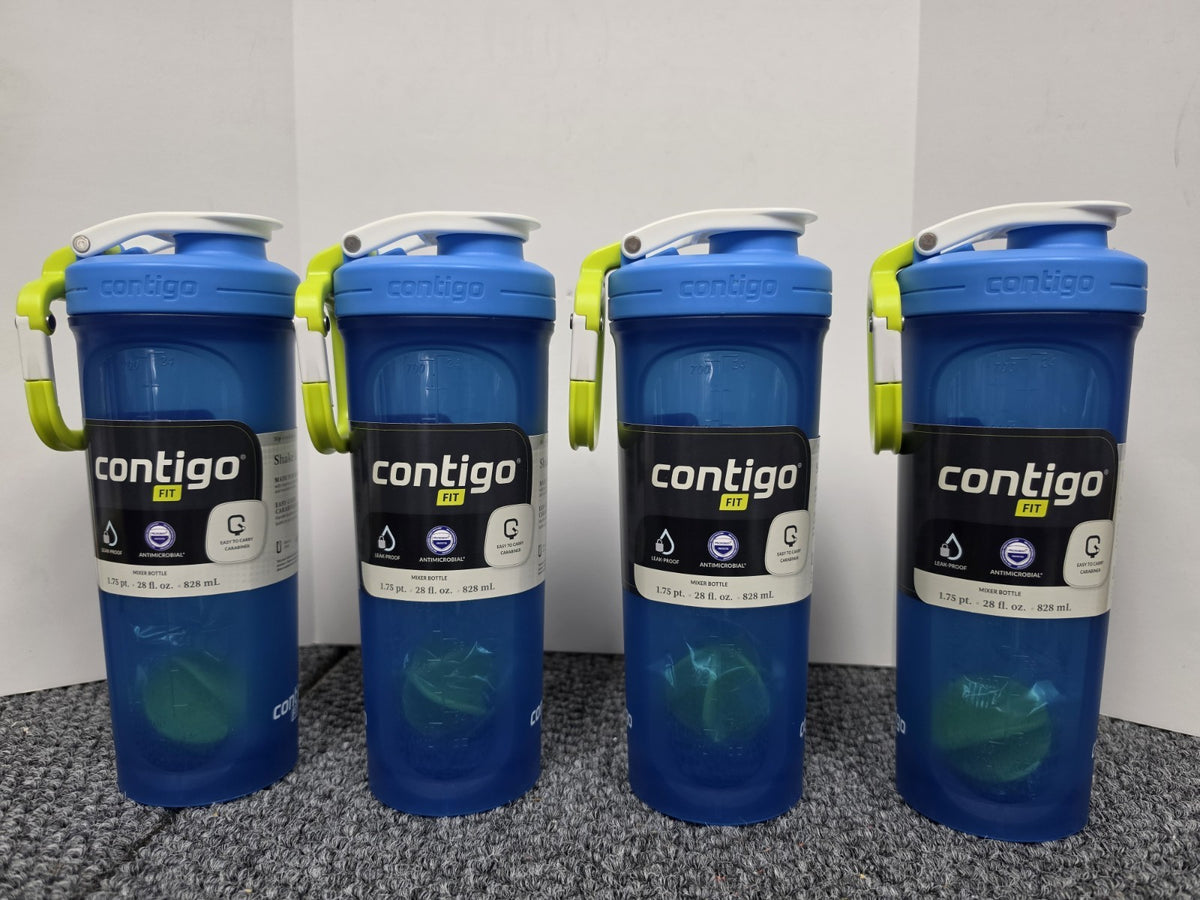 4-Pack 28oz Shake & Go Fit Shaker Bottles Leak Proof Mixer Drink Containers
