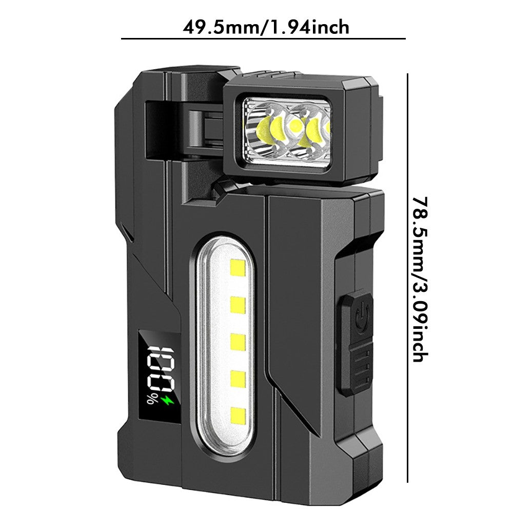 Rechargeable COB LED Work Light Torch Inspection Handheld Flashlight