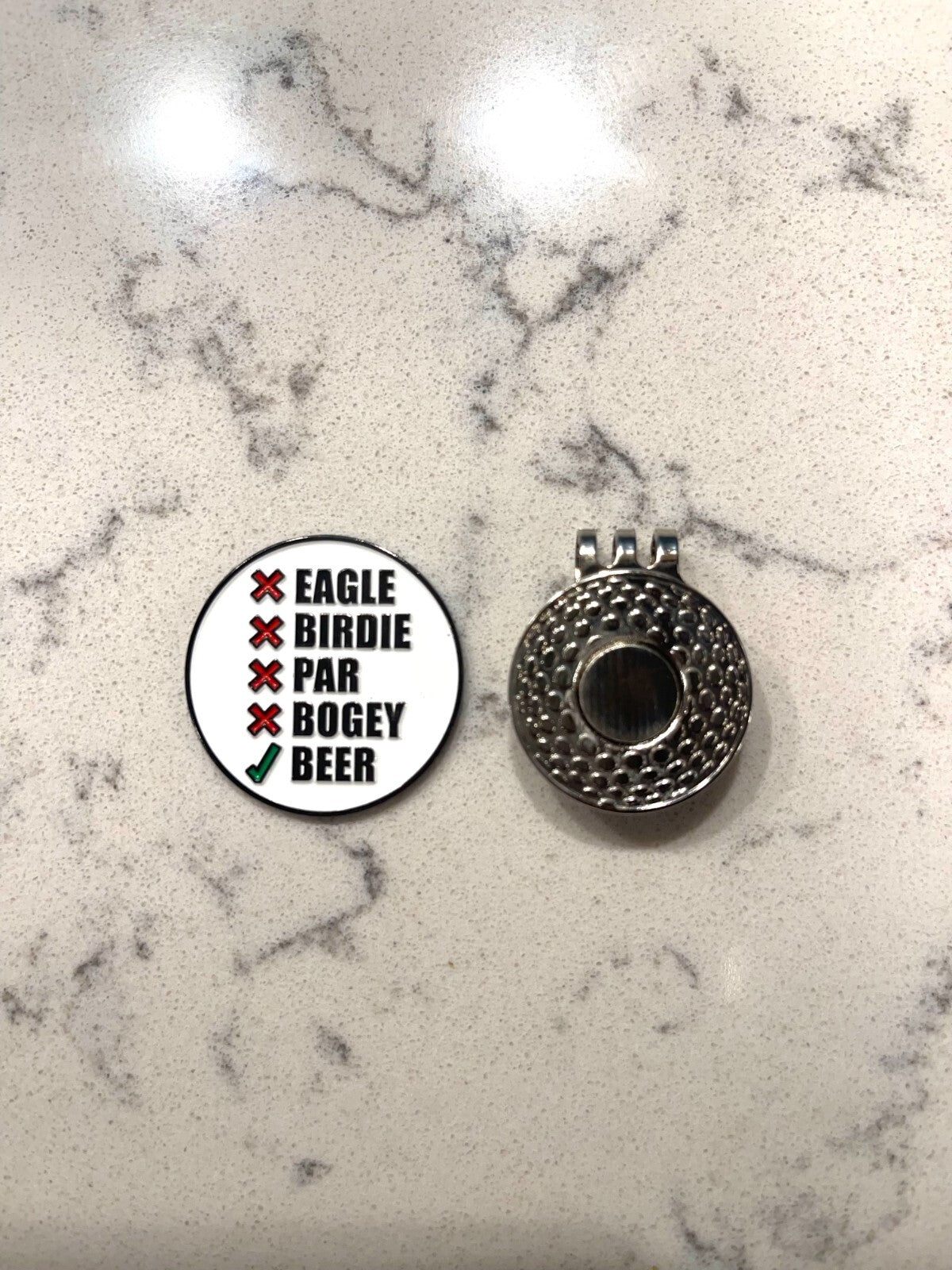Magnetic Golf Ball Marker Clip with Funny Hat Design - Multiple Variants