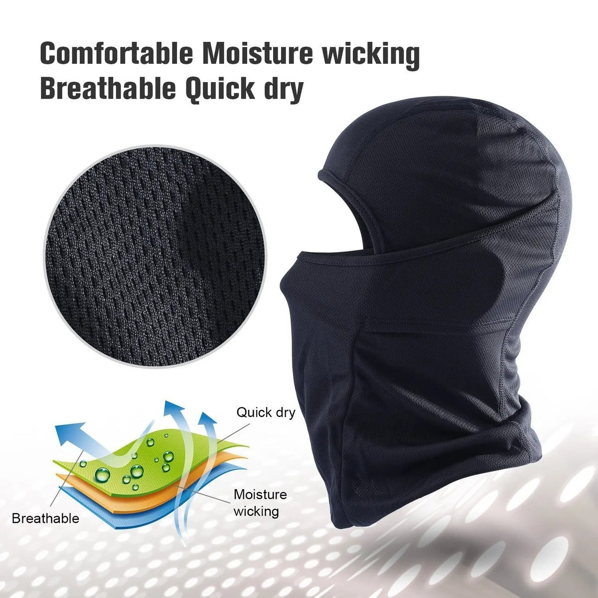 UV Protection Tactical Full Face Mask for Ski Sun Hood Masks Men Women