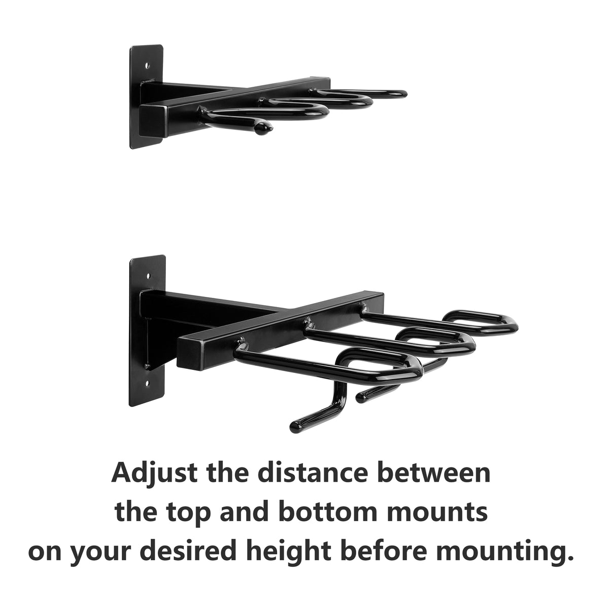 Heavy Duty Wall Mount Gun Rack for Rifles and Shotguns - Steel