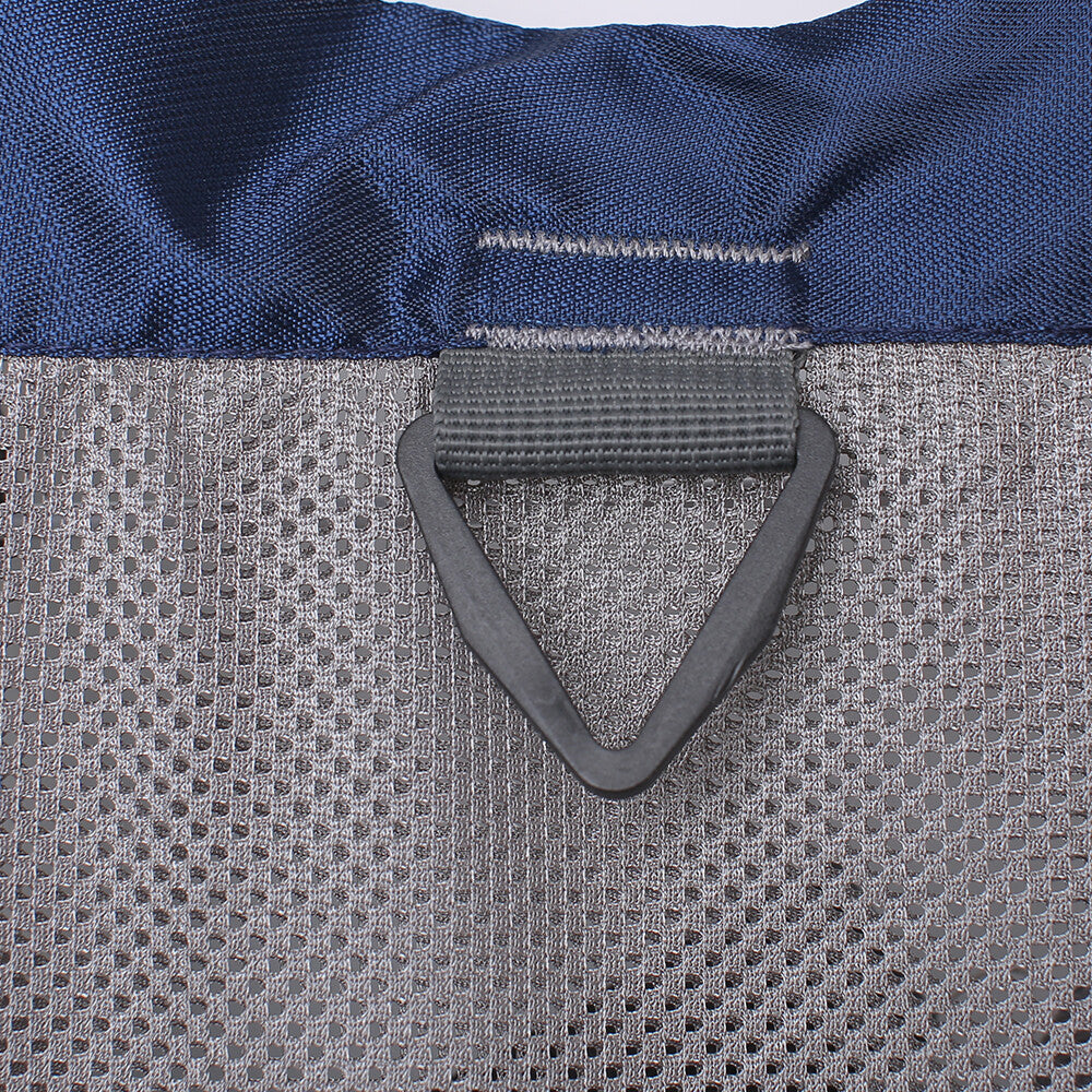 Fly Fishing Vest Adjustable Breathable Mesh Lightweight Packable Blue One Size