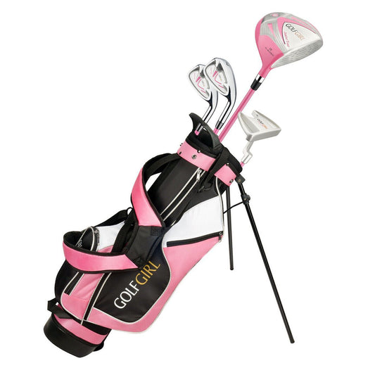 Junior Girls Golf Set with Pink Clubs and Bag - Right Hand, All Sizes
