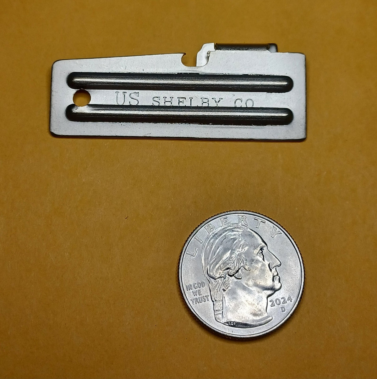 Military Can Opener Emergency Survival Tool with 4.5-Inch Chain