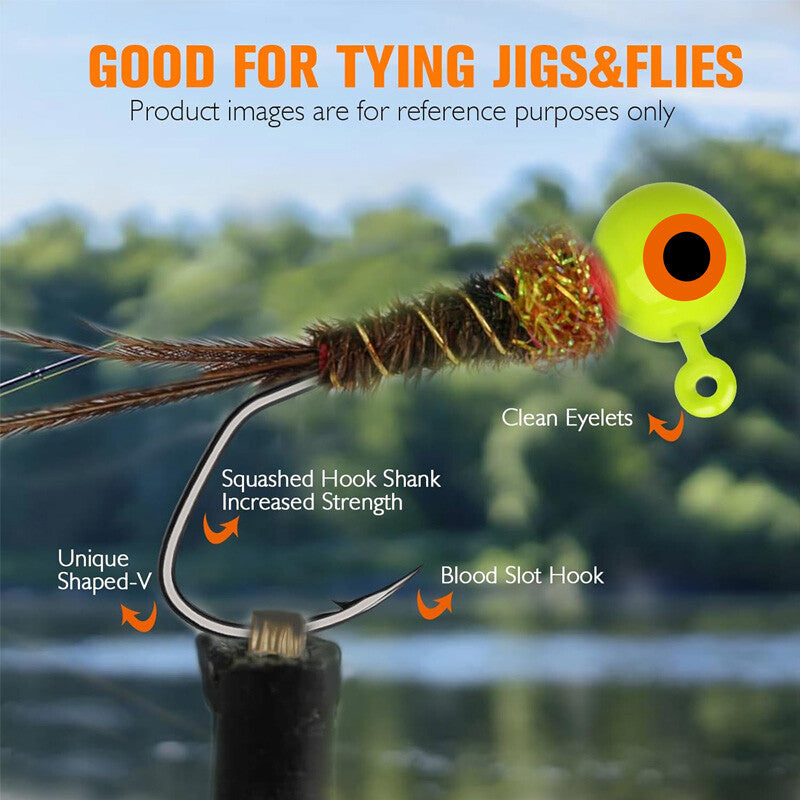 Lead Jig Heads for Fishing - Crappie, Bass, Trout Lures, All Sizes