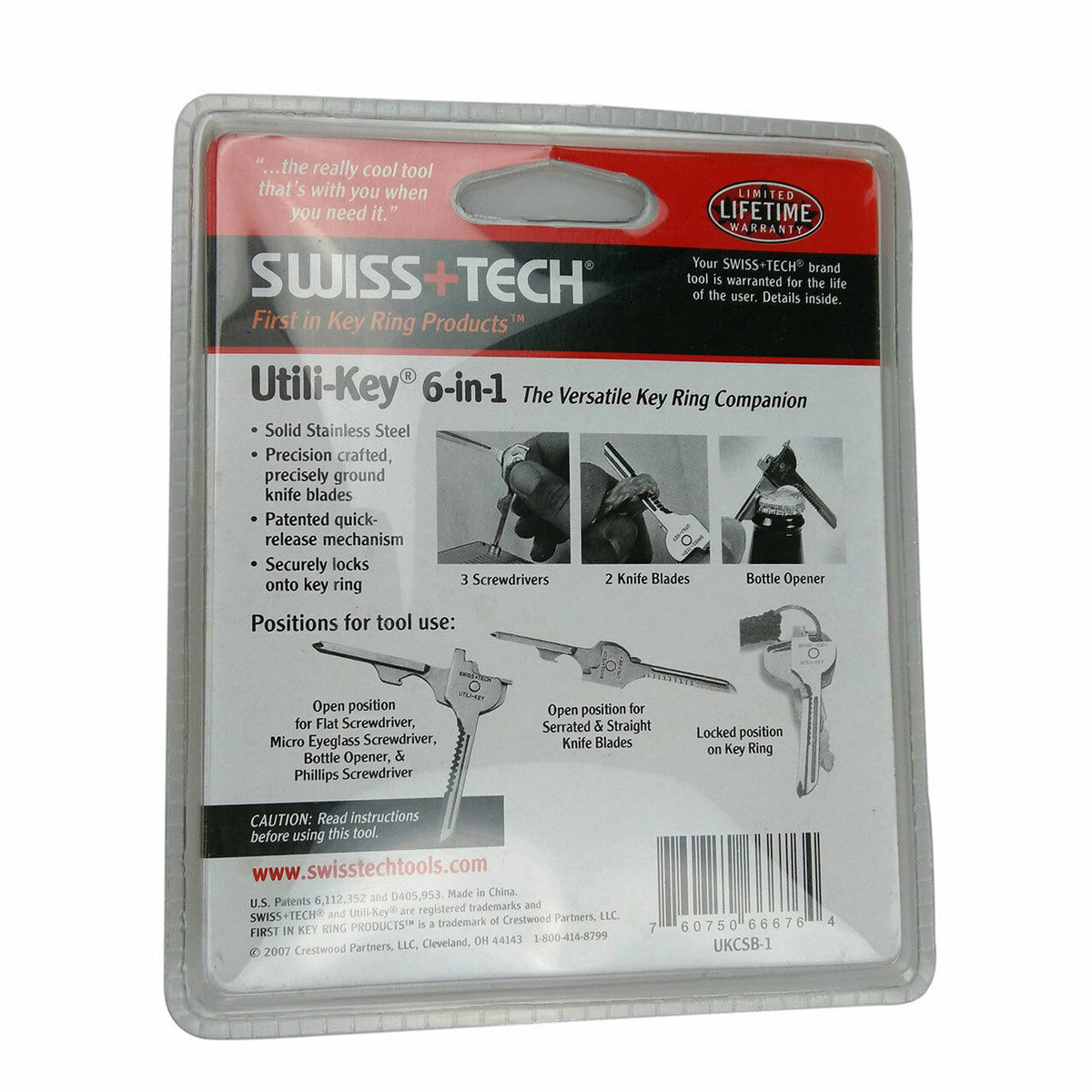 Multi-Function Keychain Screwdriver Tool with Bottle Opener and Knife