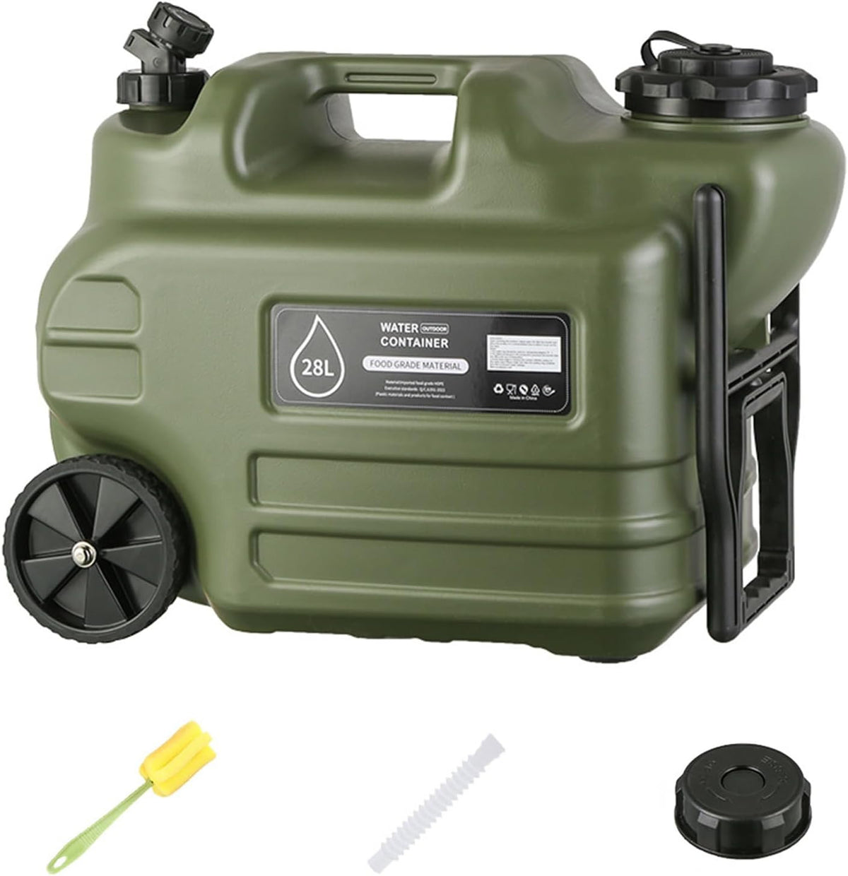 Portable Camping Shower with 7-Gallon Water Jug & Rechargeable Pump
