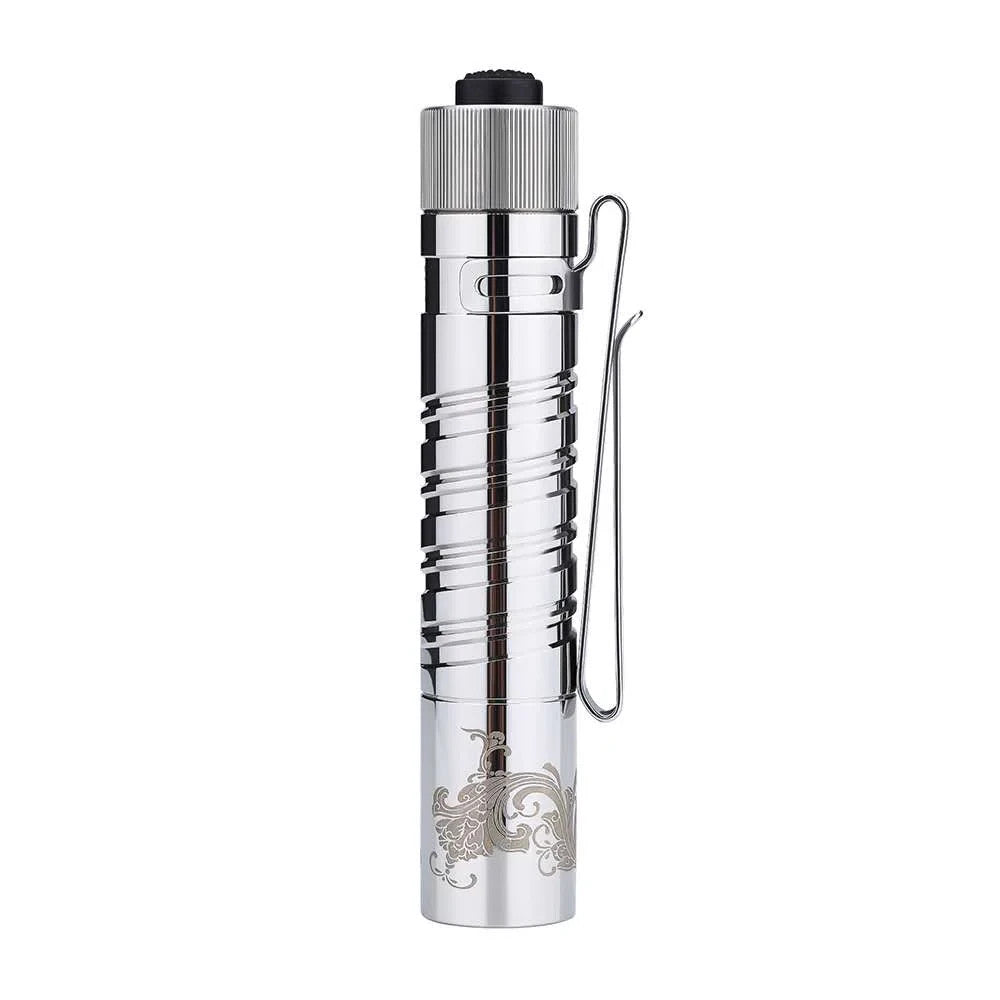 Stainless Steel EDC Flashlight 300 Lumens Tail Switch Compact Portable