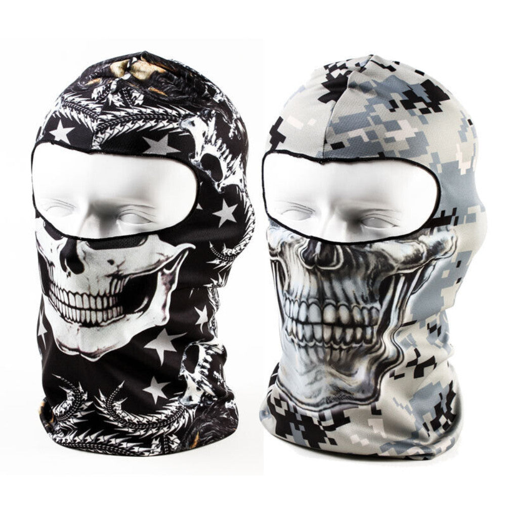 Men's Full Face Motorcycle Mask Balaclava Neck Cover Windproof Skull Cap