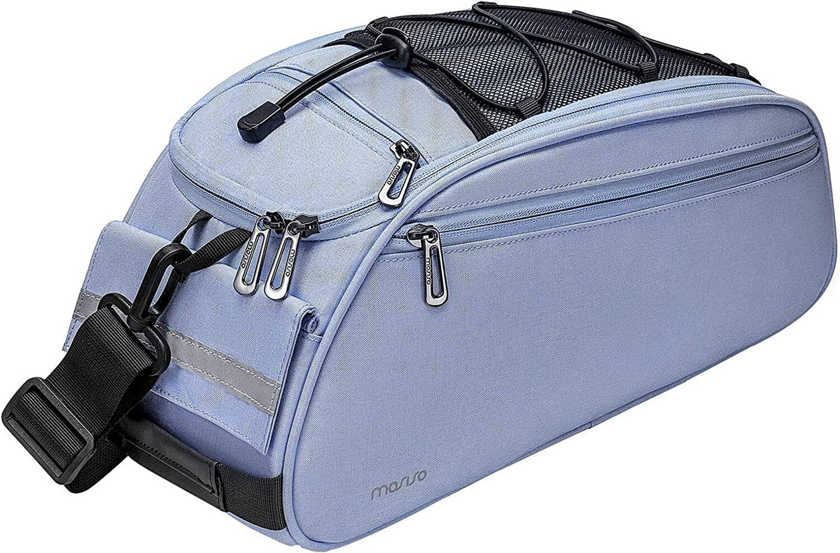 Waterproof Bicycle Rack Bag with Large Capacity and Reflective Strip - Rear Seat Pouch for Cycling