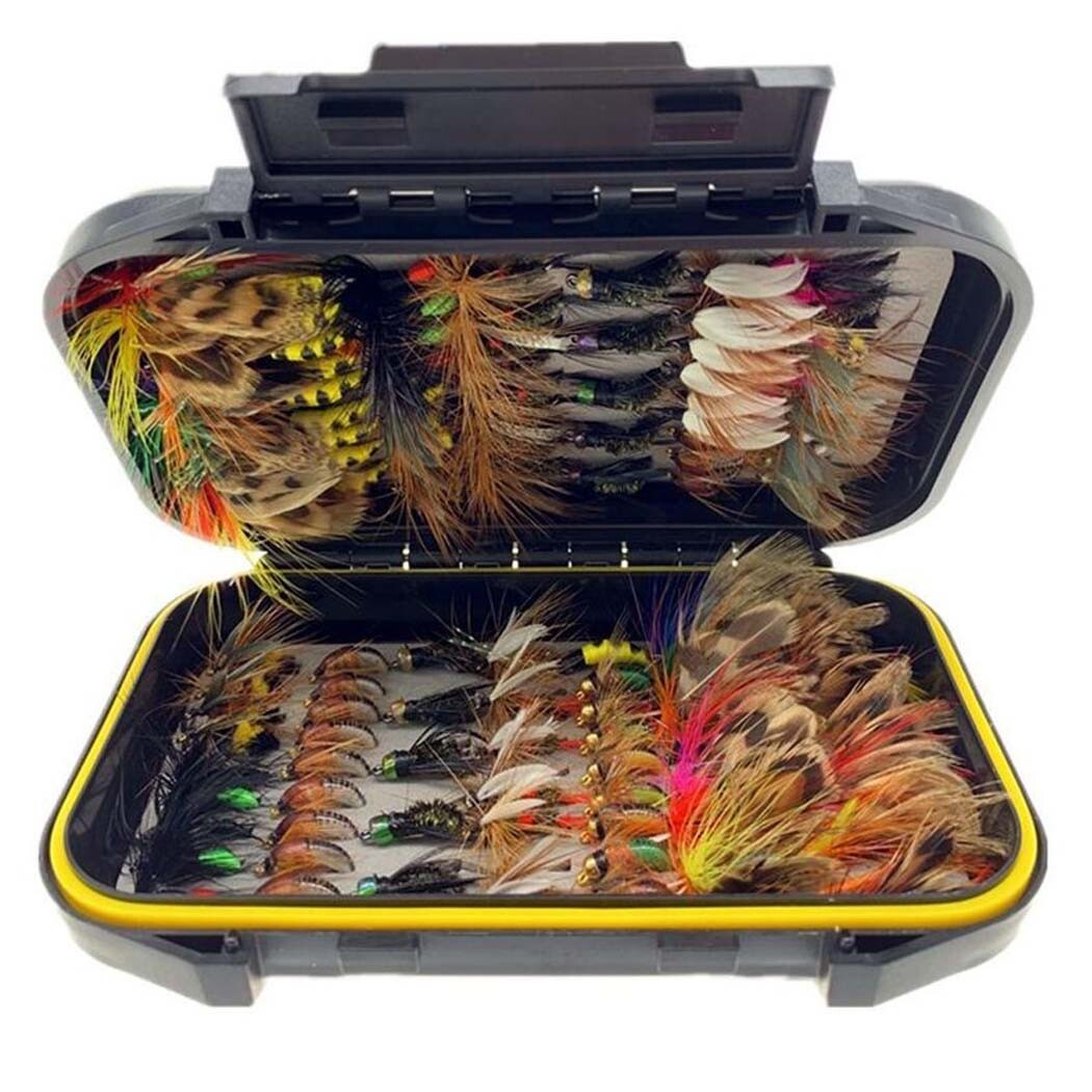 Fly Fishing Flies Collection Kit - Multiple Styles and Sizes for Trout & More