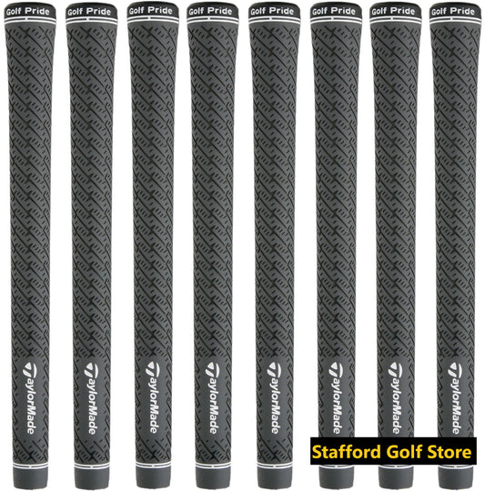 Golf Club Grip Set of 8 - Gray Standard Size 50g for Better Control
