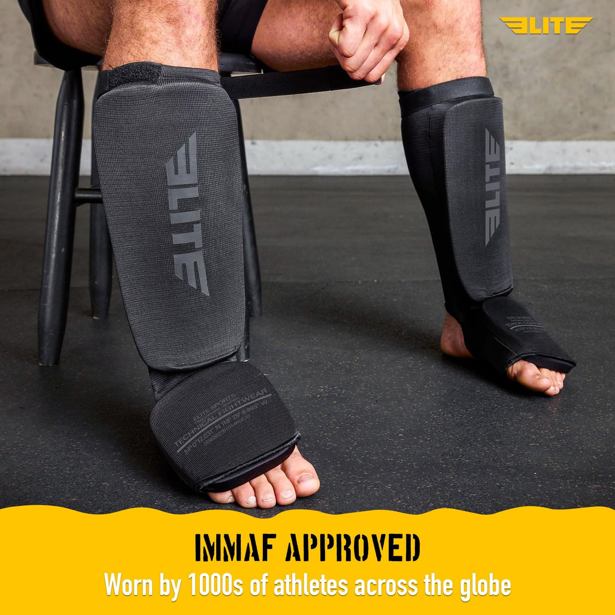 MMA Kickboxing Shin Guards with Instep Protection for Sparring & Training
