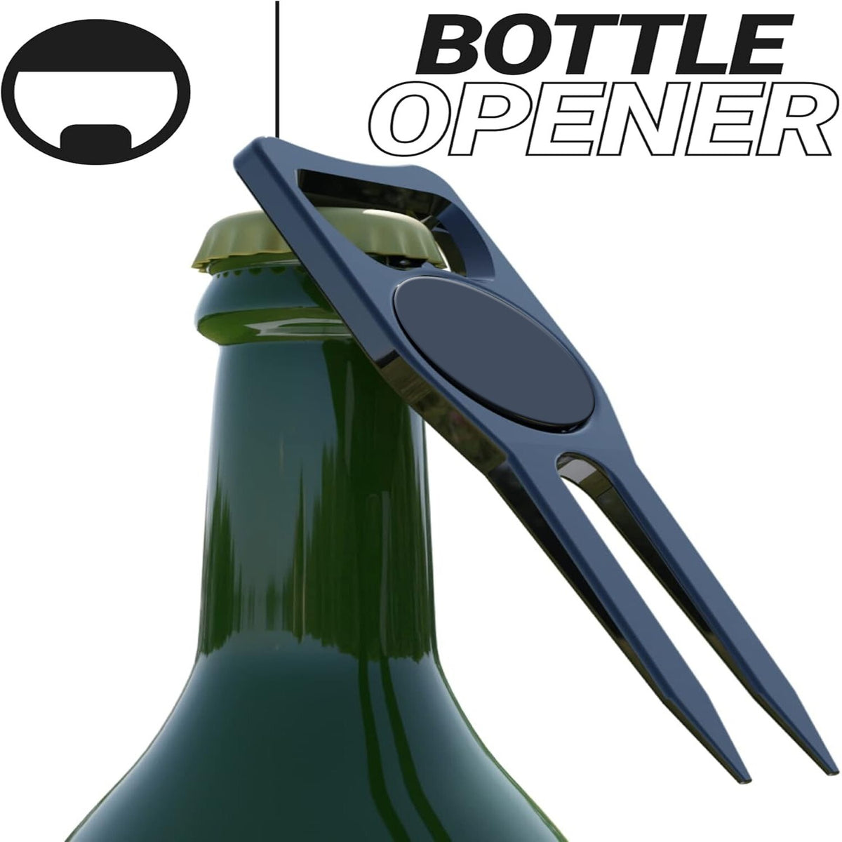 Golf Divot Repair Tool 6-in-1 Multifunction with Ball Marker & Groove Cleaner