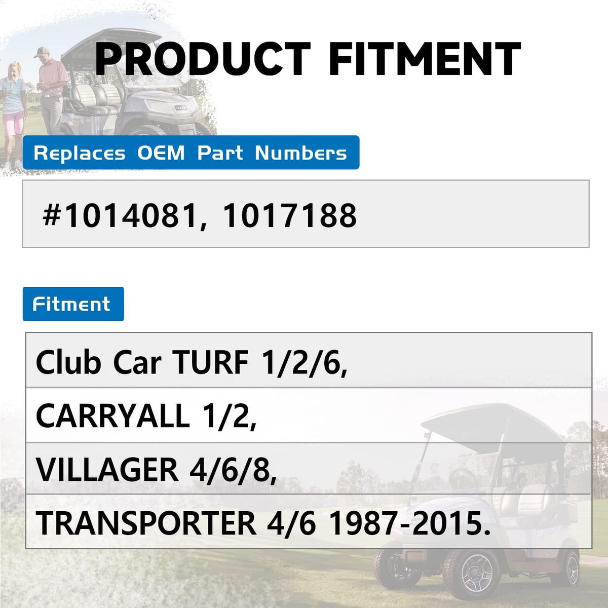 Drive Belt for Club Car Golf Carts Villager Turf Transporter 1987+
