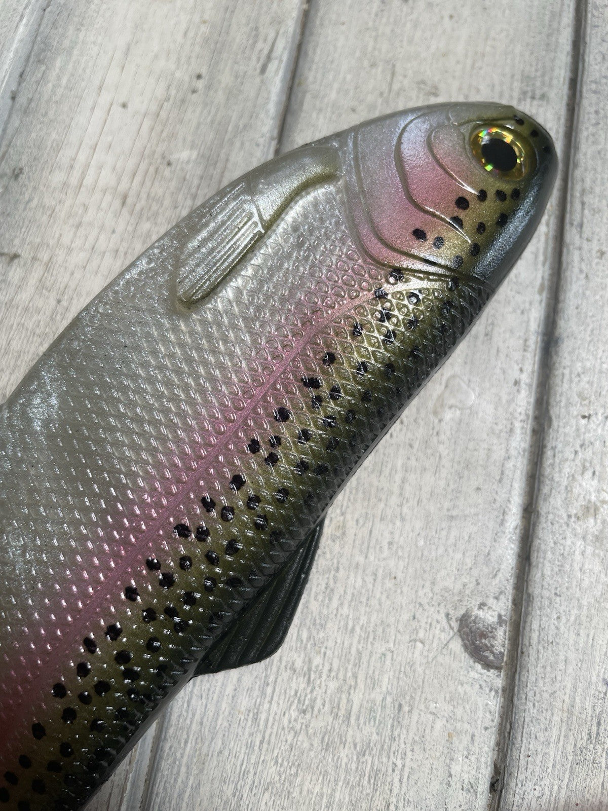 10-Inch Weedless Trout Swimbait with Subtle Tail Action - Stock Color