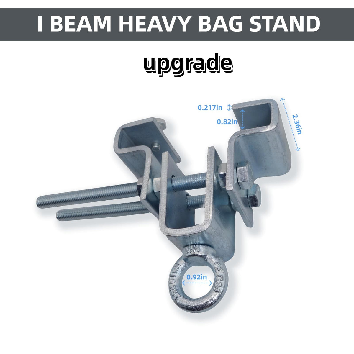 Heavy Bag Bracket Clamp for I-Beam Boxing Steel Mount for Gyms
