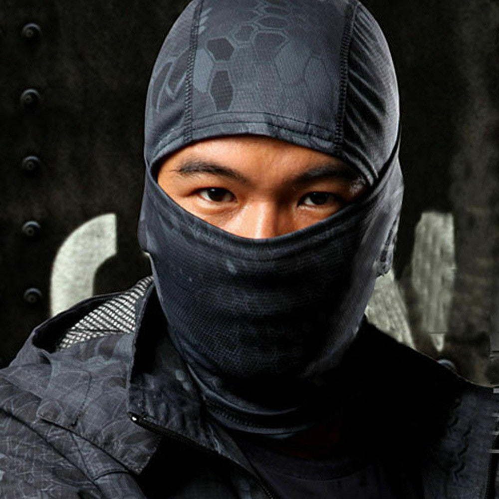 Men's Tactical Full Face Mask Outdoor Army Balaclava Breathable Helmet