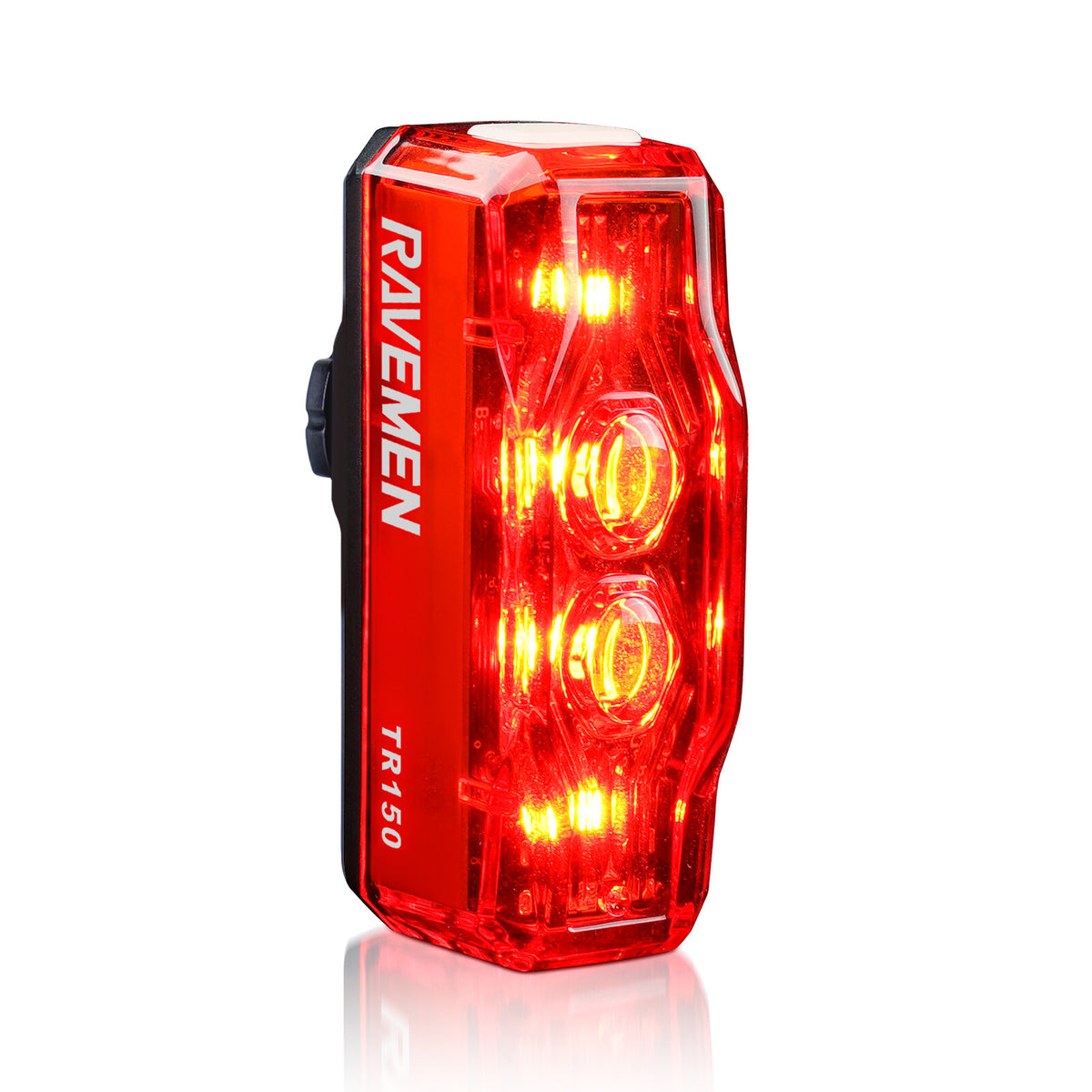 Rechargeable Bicycle Rear Light with Auto On-Off & 150 Lumens - Waterproof & 280° Visibility