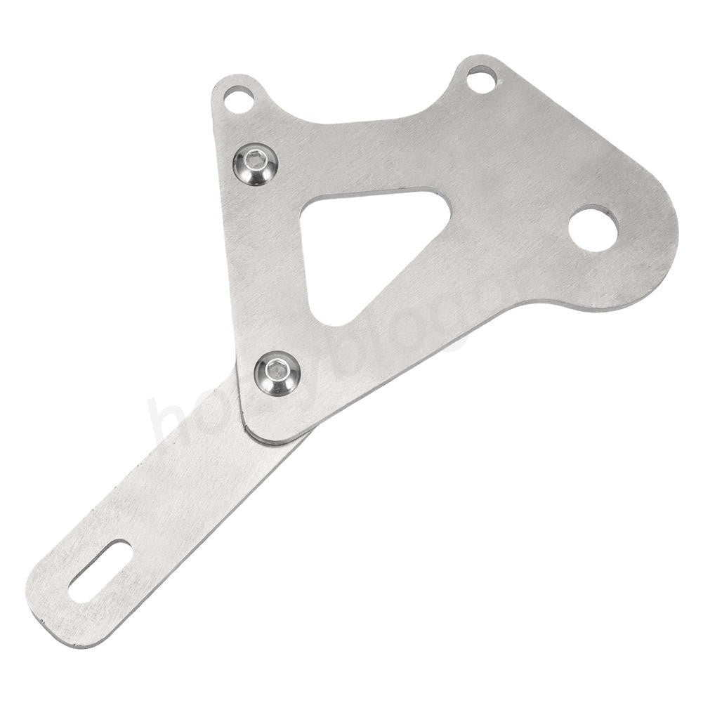 Rear Disc Brake Adapter for Razor Pocket Mod Electric Dirt Bike - Silver Aluminum