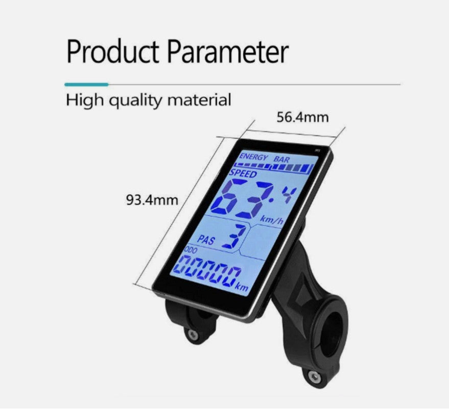 Electric Bicycle LCD Display Replacement for XP 2.0/3.0 Mountain Bike or Electric Scooter