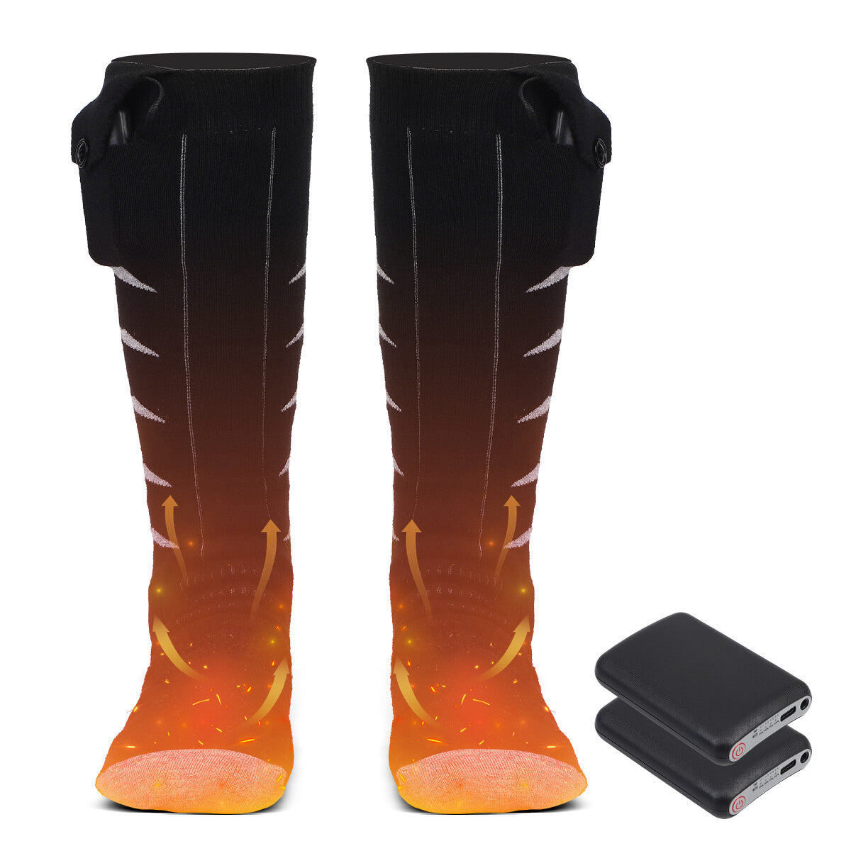 Electric Heated Socks Rechargeable Battery Winter Foot Warmer Men Women