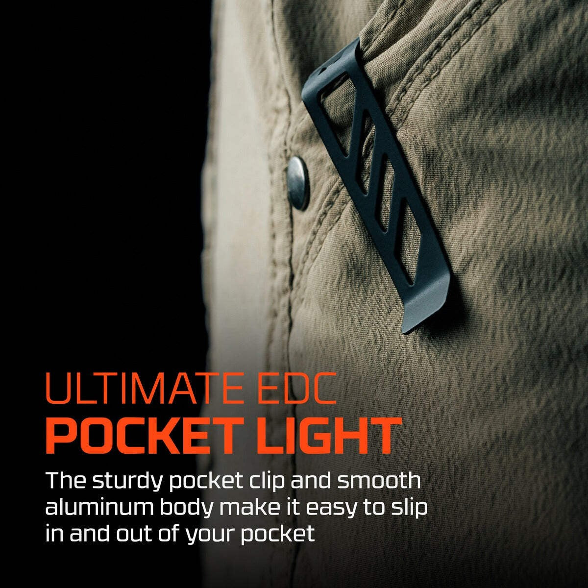 Rechargeable Mini LED Flashlight with Magnetic Base - 500 Lumens, USB-C
