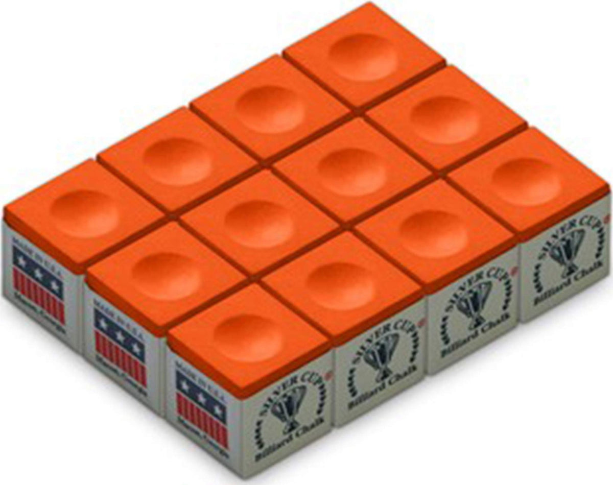 CueStix Orange Billiard Chalk 12 Pack – CHS12 Pool Table Accessories