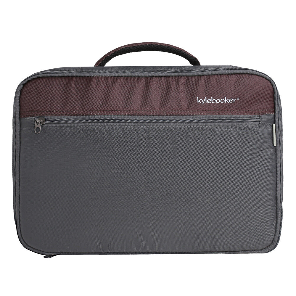 Fishing Reel Storage Case with Adjustable Compartments and Mesh Pockets