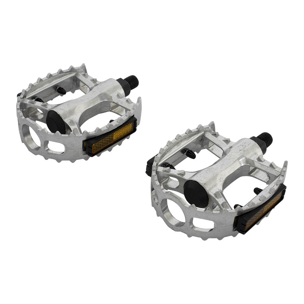 Bicycle Pedals VP-747 Alloy Chrome 1/2 Inch Cage Style for BMX Cruiser Kids