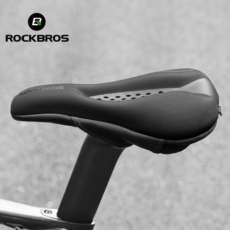 Bike Seat Cover Memory Foam Silicone Padded Comfortable Cushion