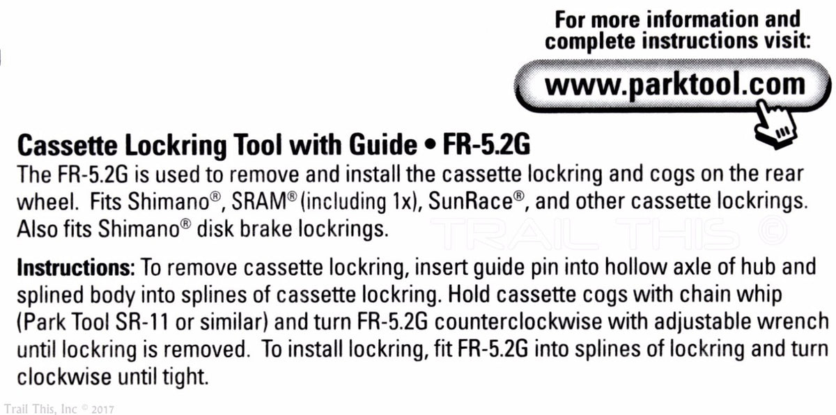 Bicycle Cassette & CenterLock Lockring Remover Tool for Shimano SRAM
