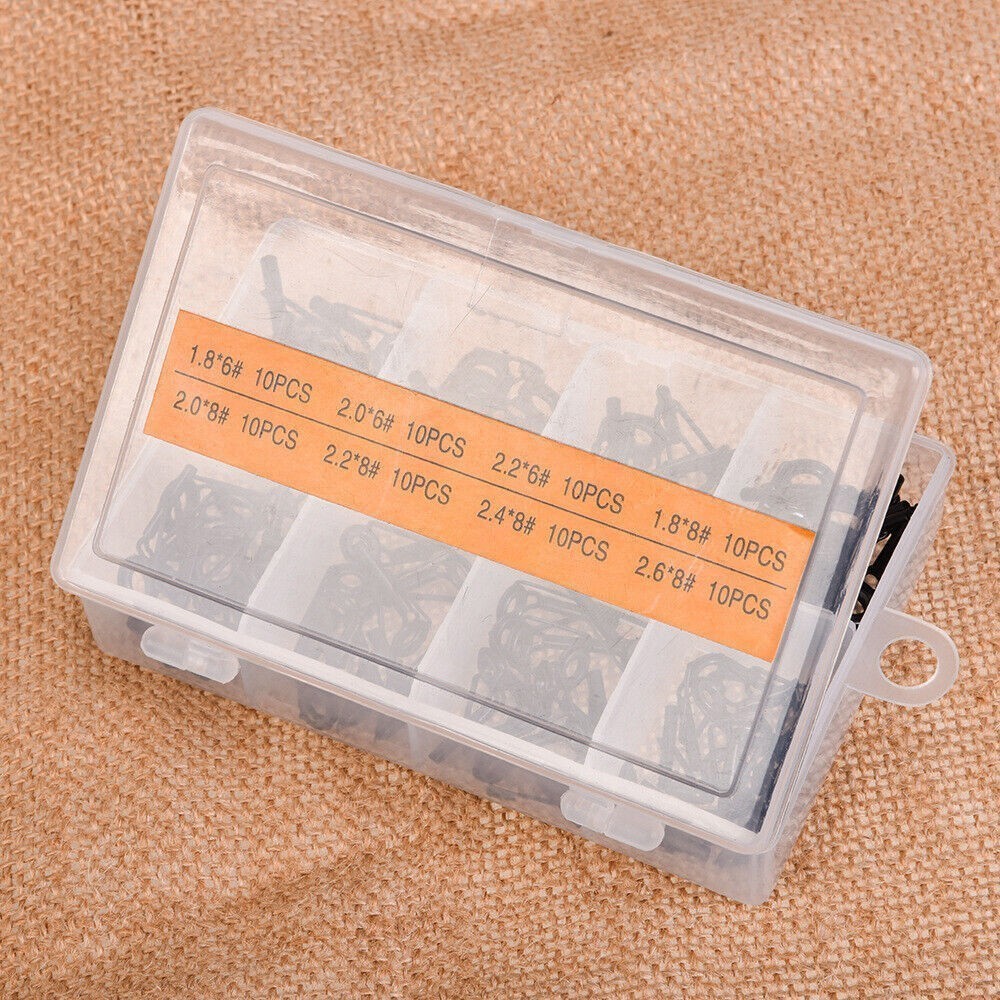 Fishing Rod Tip Repair Kit 80 Pcs Stainless Steel & Ceramic Guides for Freshwater Saltwater