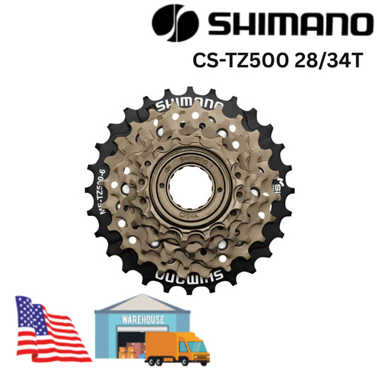 Shimano 7-Speed Freewheel Cassette 14-28T & 14-34T for Bicycle Drivetrain