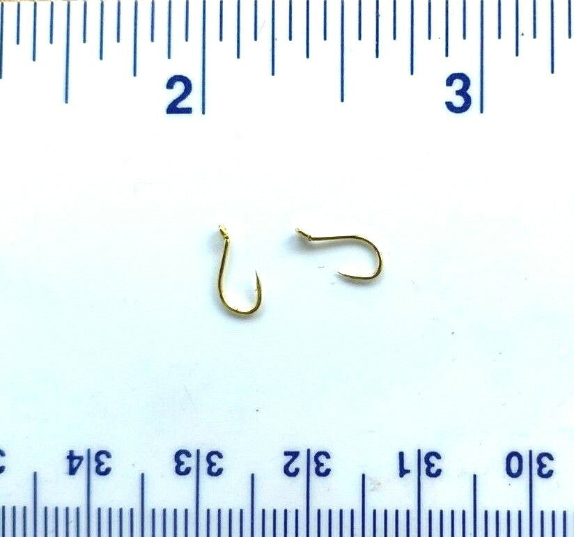 Fishing Hooks Size 14 - High-Quality Gold Salmon Egg Octopus Hooks