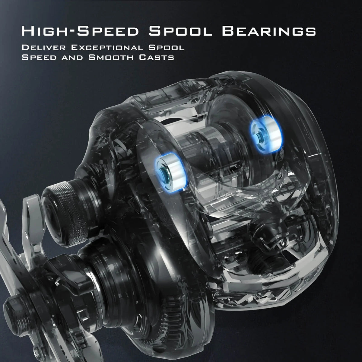 Baitcasting Fishing Reel - Versatile Cast & Pitch Reel with Magnetic Braking