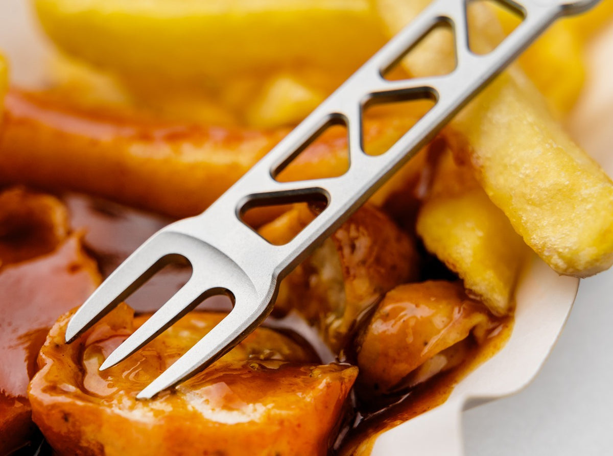 Camping Cutlery Set - Knife, Fork, Spoon, Stainless Steel Multi-Tool